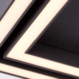 Plafon nowoczesny kwadratowy Quon LED 40 czarny marki Brilliant