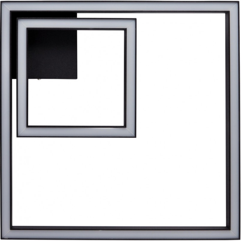 Plafon nowoczesny kwadratowy Quon LED 40 czarny marki Brilliant