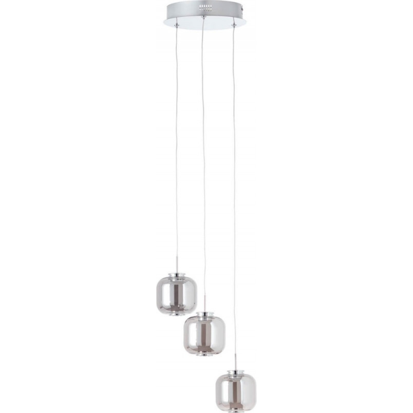Lampa wisząca szklana nowoczesna Rafa LED 22 chrom/szkło dymione marki Brilliant