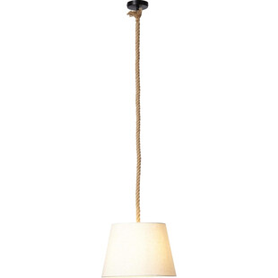Lampa wisząca rustykalna z abażurem Sailor 35 biała marki Brilliant