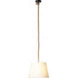 Lampa wisząca rustykalna z abażurem Sailor 35 biała marki Brilliant
