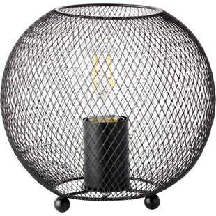 Lampa stołowa ażurowa kula Soco 20 czarny marki Brilliant