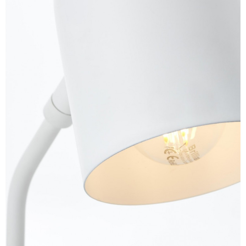 Lampa biurkowa skandynawska Tong biały mat marki Brilliant