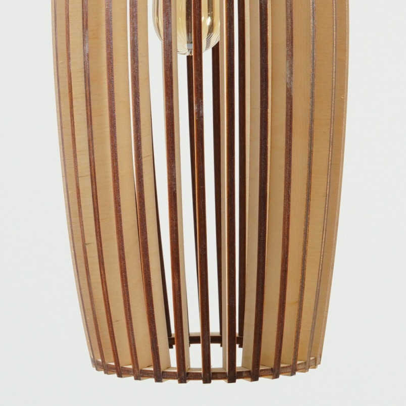 Lampa ze sklejki wisząca tuba Scone 10cm marki PlyStudio