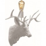 Kinkiet dekoracyjny "jeleń" Caribou biały marki Lucide