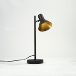 Lampa biurkowa industrialna Nina Czarno-Złota marki Reality