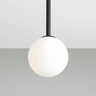 Lampa sufitowa szklana kula Pinne Short 14 biało-czarna marki Aldex