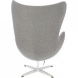 Fotel designerski Jajo Premium Easy Clean szary marki D2.Design