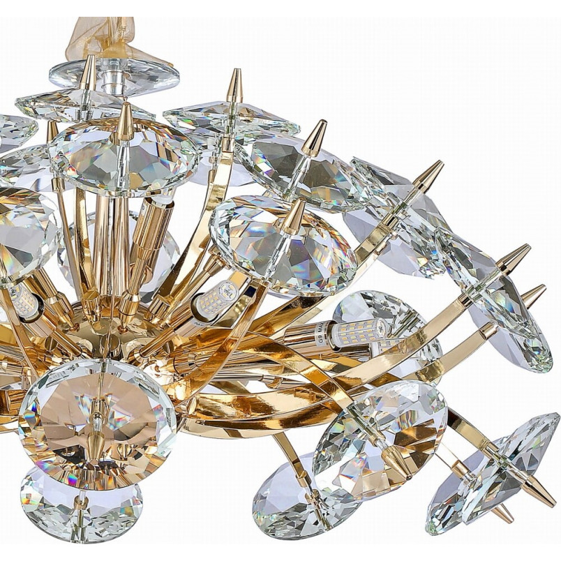 Lampa wisząca kryształowa glamour Almondi 65 złota marki Auhilon