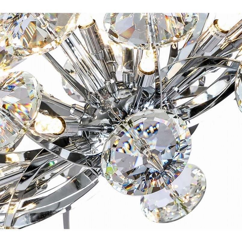 Lampa wisząca kryształowa glamour Almondi 65 chromowana marki Auhilon