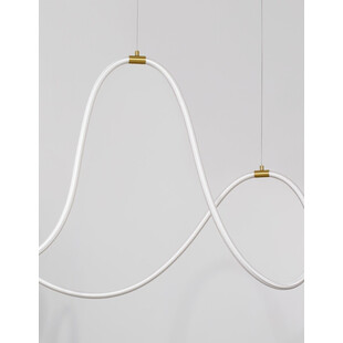Lampa wisząca nowoczesna Lireca 150 LED mosiądz/złoty