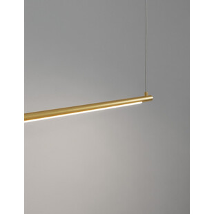 Lampa wisząca podłużna glamour Terral 120 LED mosiądz/złoty