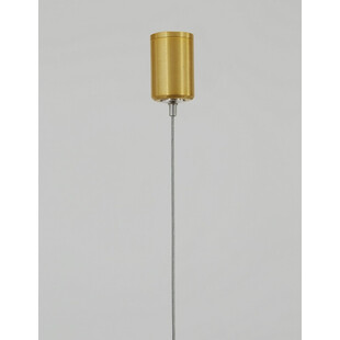 Lampa wisząca podłużna glamour Terral 120 LED mosiądz/złoty