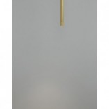 Lampa wisząca tuba glamour Terral LED mosiądz/złoty