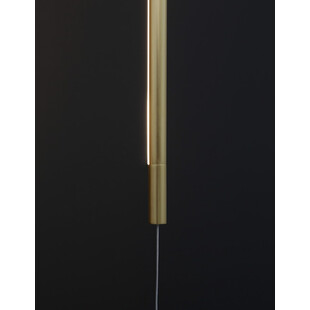 Lampa wisząca - podłogowa tuba glamour Terral LED mosiądz/złoty