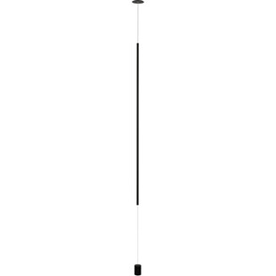 Lampa wisząca - podłogowa tuba Terral LED czarny piaskowy
