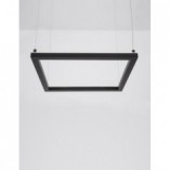 Lampa wisząca kwadratowa Natan 50 LED czarny piaskowy