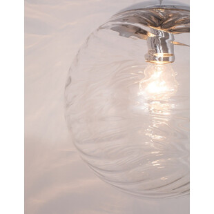 Lampa wisząca szklana kula dekoracyjna Pomissio 30 chrom/przezroczysty
