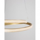 Lampa wisząca glamour z kryształkami Grosse 55 LED matowe złoto