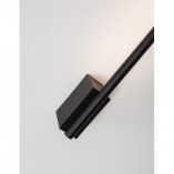 Kinkiet minimalistyczny Spiros II 60 LED czarny piaskowy