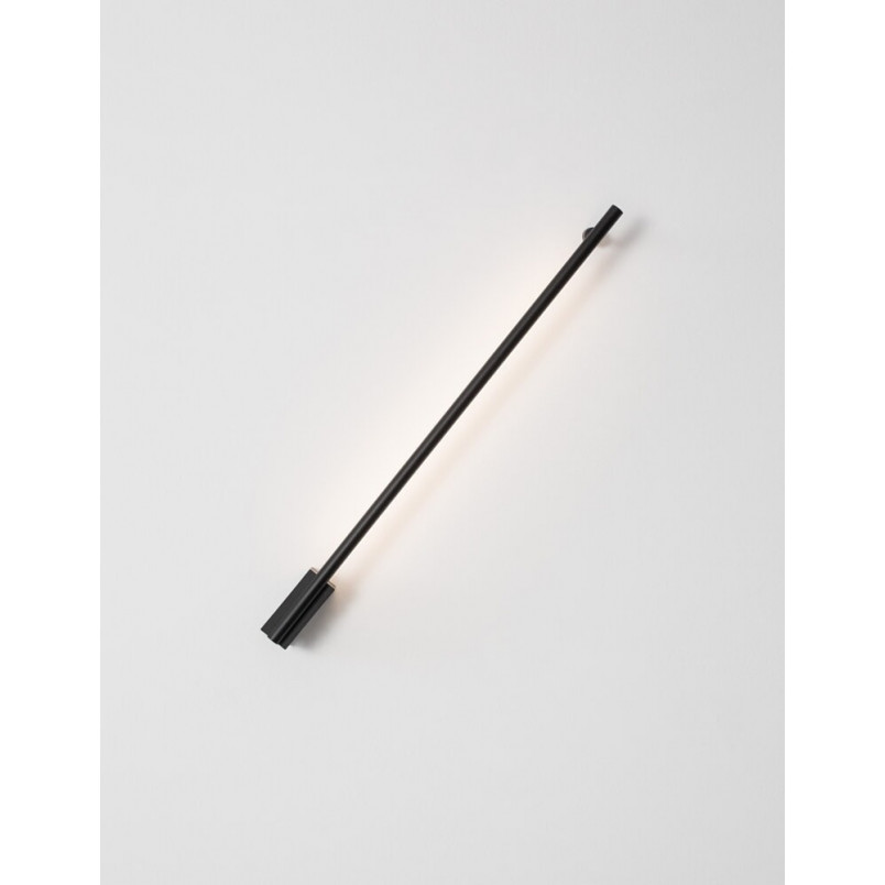 Kinkiet minimalistyczny Spiros II 60 LED czarny piaskowy