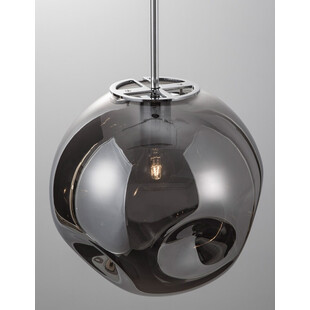 Lampa wisząca szklana kula Naymar 30 chrom/szkło dymione
