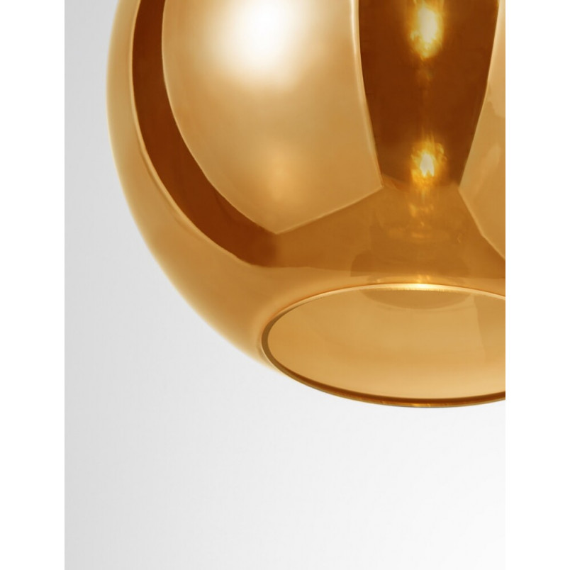 Lampa wisząca szklana kula Lavizzo 25 złota