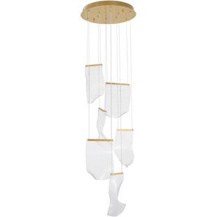 Lampa wisząca nowoczesna Dermino 48 LED złota