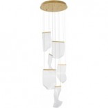 Lampa wisząca nowoczesna Dermino 48 LED złota