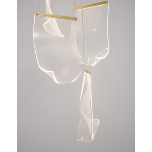 Lampa wisząca nowoczesna Dermino 48 LED złota
