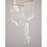 Lampa wisząca nowoczesna Dermino 48 LED złota