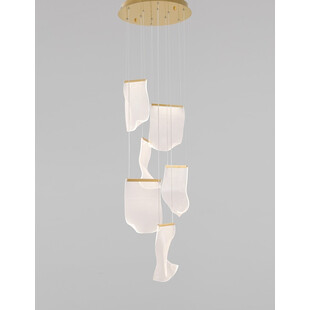 Lampa wisząca nowoczesna Dermino 48 LED złota