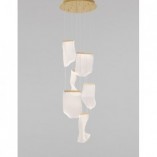Lampa wisząca nowoczesna Dermino 48 LED złota