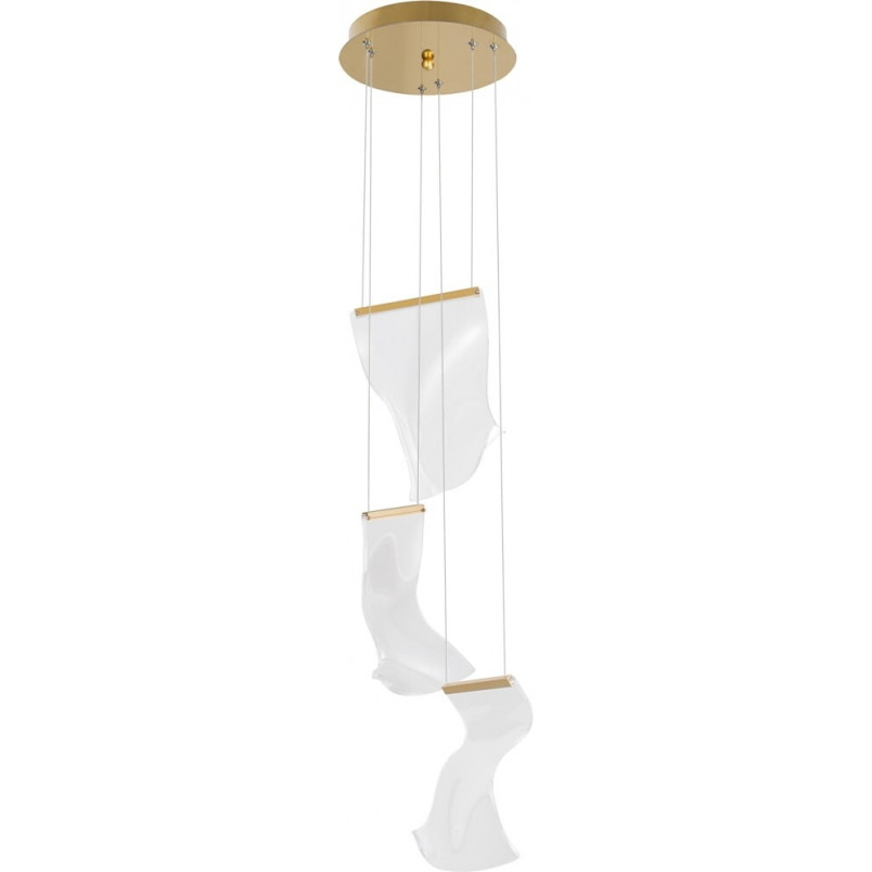 Lampa wisząca nowoczesna Dermino 28 LED złota