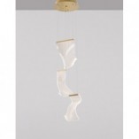 Lampa wisząca nowoczesna Dermino 28 LED złota