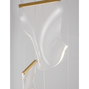 Lampa wisząca nowoczesna Dermino 28 LED złota