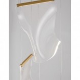 Lampa wisząca nowoczesna Dermino 28 LED złota