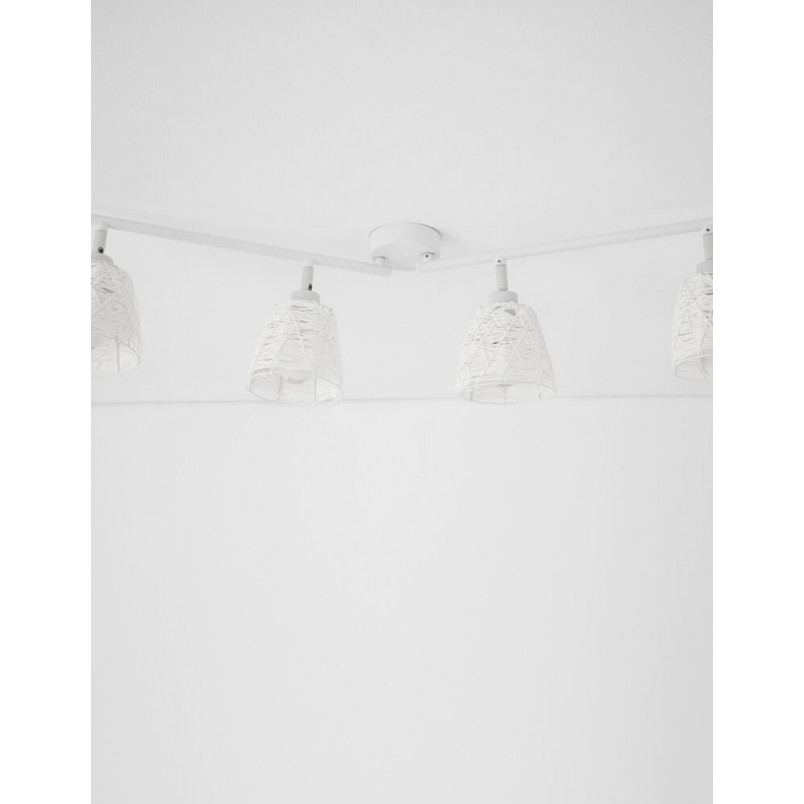 Reflektor sufitowy sznurkowy Hesio IV biały