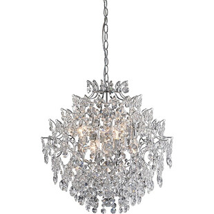 Lampa wisząca glamour z kryształkami Sofiero 55 przezroczysto-chromowana marki Markslojd