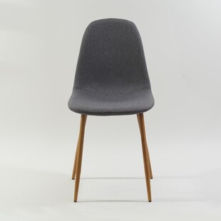 Krzesło tapicerowane skandynawskie Fox szary/dąb marki Signal