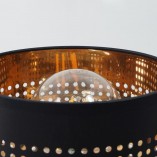 Lampka nocna/stołowa z abżurowym kloszem Tago czarno-złota marki TK Lighting