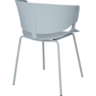 Krzesło plastikowe z podłokietnikami Gondia szare marki Intesi