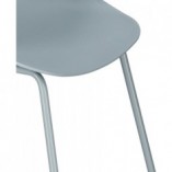 Krzesło plastikowe z podłokietnikami Gondia szare marki Intesi
