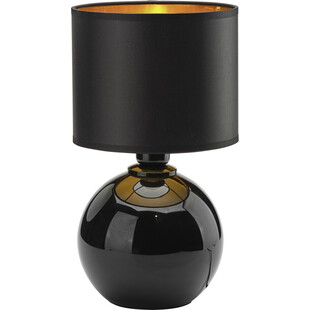 Lampa stołowa szklana z abażurem Palla Small czarno-złota marki TK Lighting