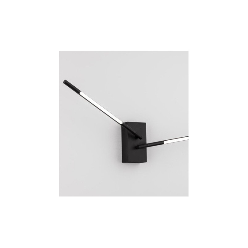 Kinkiet podwójny minimalistyczny Daren LED czarny