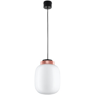 Lampa wisząca szklana Boom 25 LED biało-miedziana marki Step Into Design