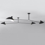 Lampa sufitowa na wysięgnikach Crane II czarna marki Step Into Design