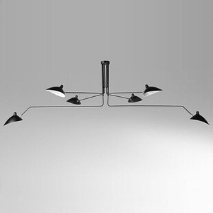 Lampa sufitowa na wysięgnikach Crane VI czarna marki Step Into Design