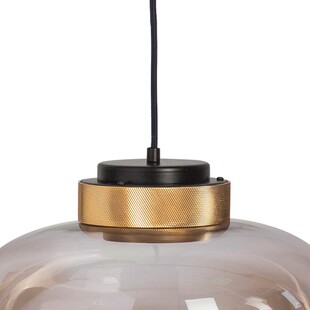 Lampa wisząca szklana Boom 25 Led Bursztynowa marki Step Into Design
