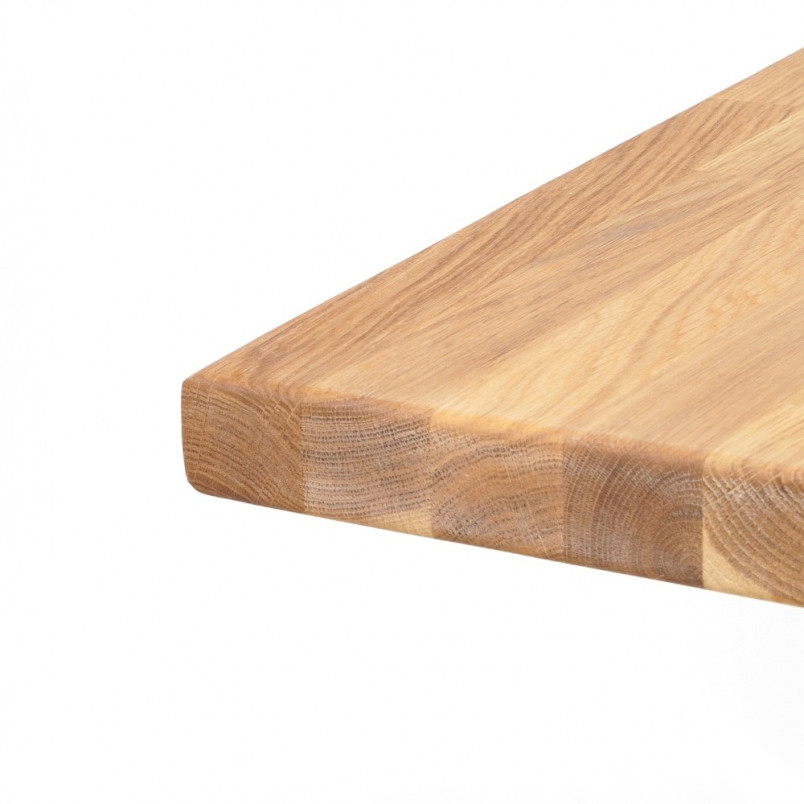 Stół drewniany kwadratowy na jednej nodzePuro 70x70 dąb naturalny/czarny marki Signal